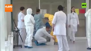 پوتین در بیمارستان کرونایی ها در مسکو