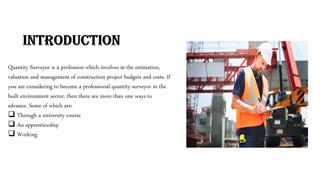 How to become a Quantity Surveyor Without a degree