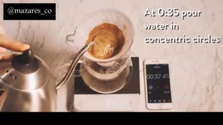 دم آوری قهوه با دستگاه v60