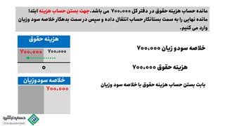 آموزش حسابداری رایگان | بستن حساب هزینه
