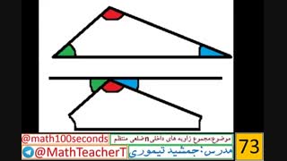 زاویه های داخلی چندضلعی منتظم