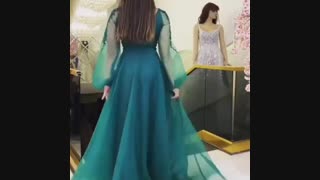لباس مجلسی /ایده دوخت لباس /ایده خیاطی /پارچه تور /پارچه حریر /مدل استین