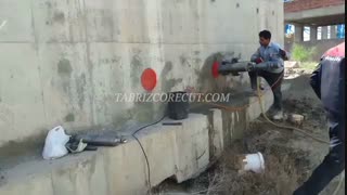 فولاد بناب / کرگیری از دیواره مخزن بتنی