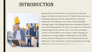 Quantity Surveyor Courses Online in India