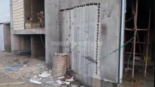 چابهار / برش دیوار بتن مسلح