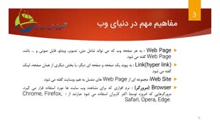 در این ویدیو مفاهیم مهم در دنیای وب به صورت کامل آموزش داده شده و بعد این دوره شما مفاهیم اصلی را به صورت کامل یاد می گیرید.