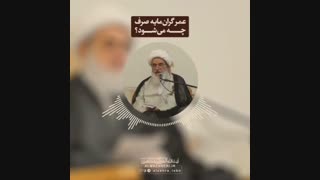 عمر گران مایه صرف چه می شود؟(آیت الله العظمی مظاهری)