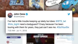 جان سینا بادیگارد بی تی اس؟!؟!(BTS/john cena)