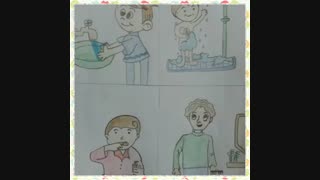 مدارس جوانه های مشهد نمایشگاه نقاشی مجازی (بهداشت فردی) مربی بهداشت خانم پورمحمد