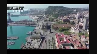 چهره بارسلونا در وحشت کرونا/ خلوت‌ترین لحظات شلوغ‌ترین شهر اسپانیا