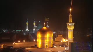 حرم امام رضا در شب نیمه شعبان