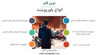 سفارش طراحی انواع پاورپوینت  در نوین قلم