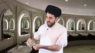 آموزش کامل وضو با نصف لیوان آب