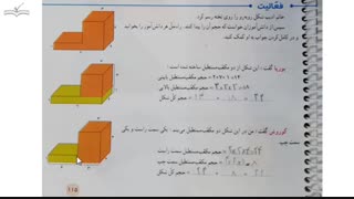 ریاضی پنجم دبستان - مبحث حجم