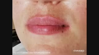 تاتو خط لب توسط بهترین تاتو کار تهران | 09126130533