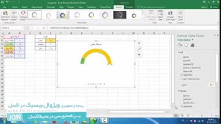 چگونه یک نمودار گیج در اکسل طراحی کنیم؟ (قسمت اول)