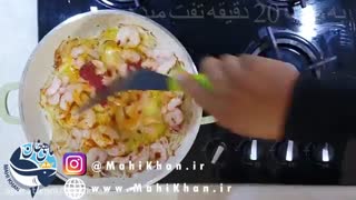 طرز تهیه میگو دو پیازه - ماهی خان